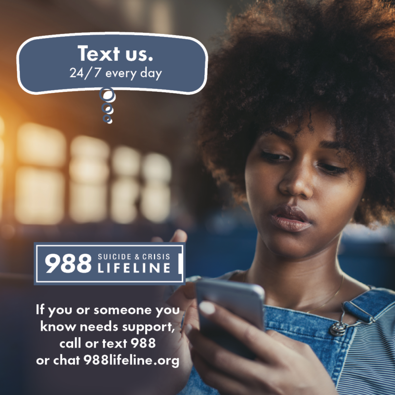 988 Lifeline Chat and Text Line | Contact Community Services